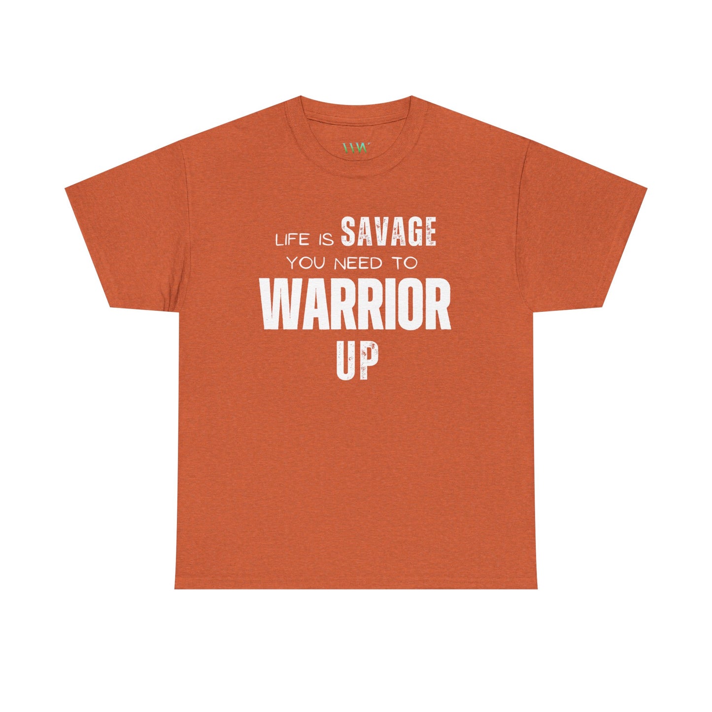 Savage Warrior Unisex Heavy Cotton Tee - Motivational Graphic Shirt
