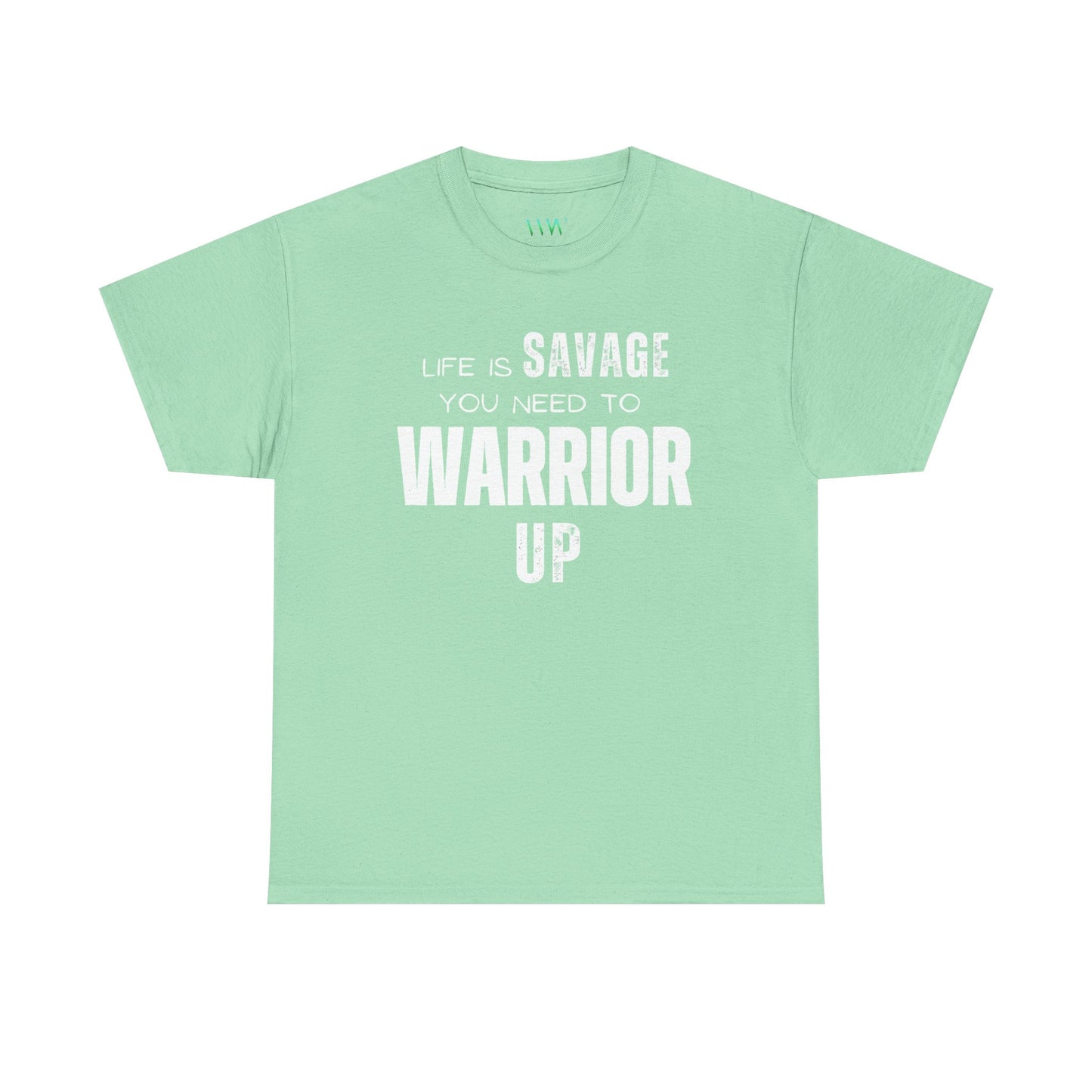 Savage Warrior Unisex Heavy Cotton Tee - Motivational Graphic Shirt
