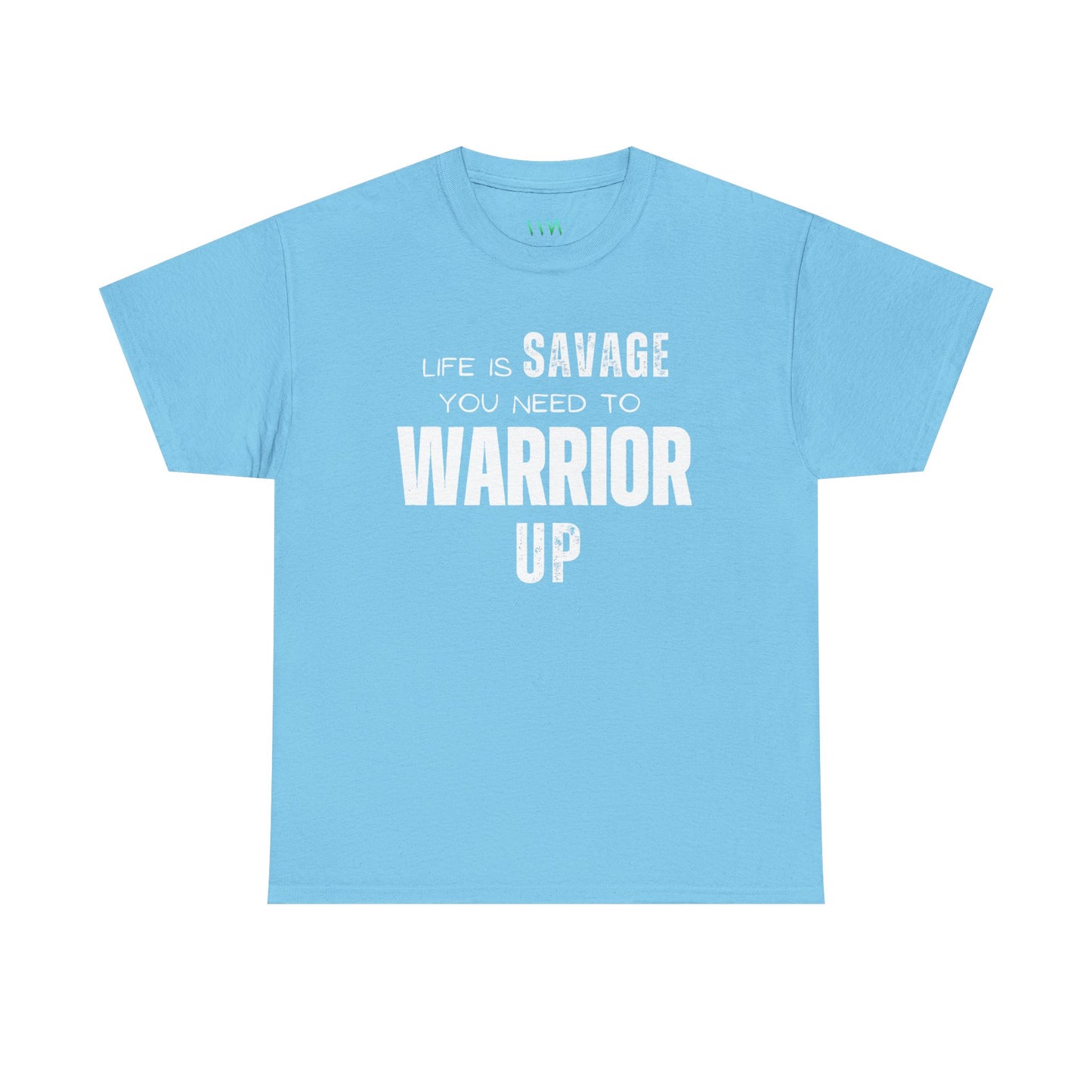 Savage Warrior Unisex Heavy Cotton Tee - Motivational Graphic Shirt