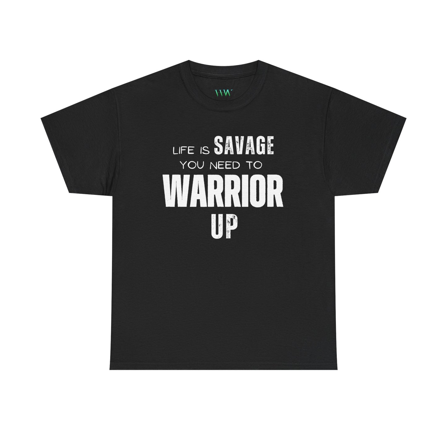 Savage Warrior Unisex Heavy Cotton Tee - Motivational Graphic Shirt