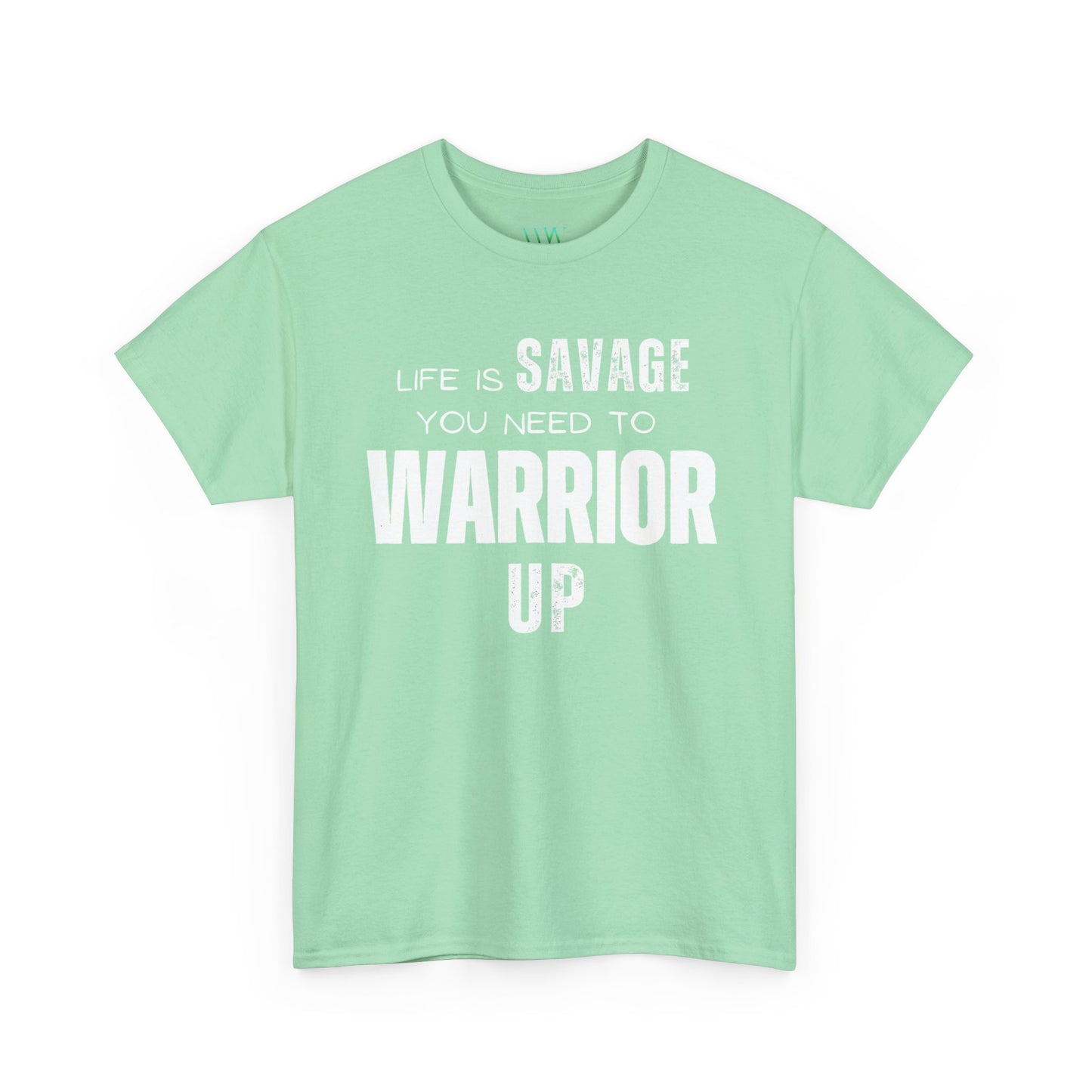 Savage Warrior Unisex Heavy Cotton Tee - Motivational Graphic Shirt