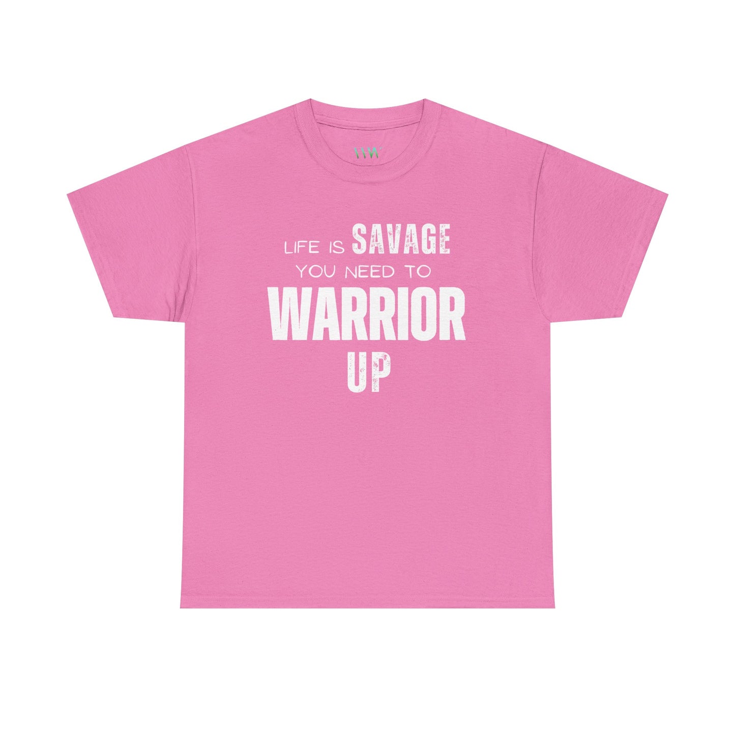 Savage Warrior Unisex Heavy Cotton Tee - Motivational Graphic Shirt