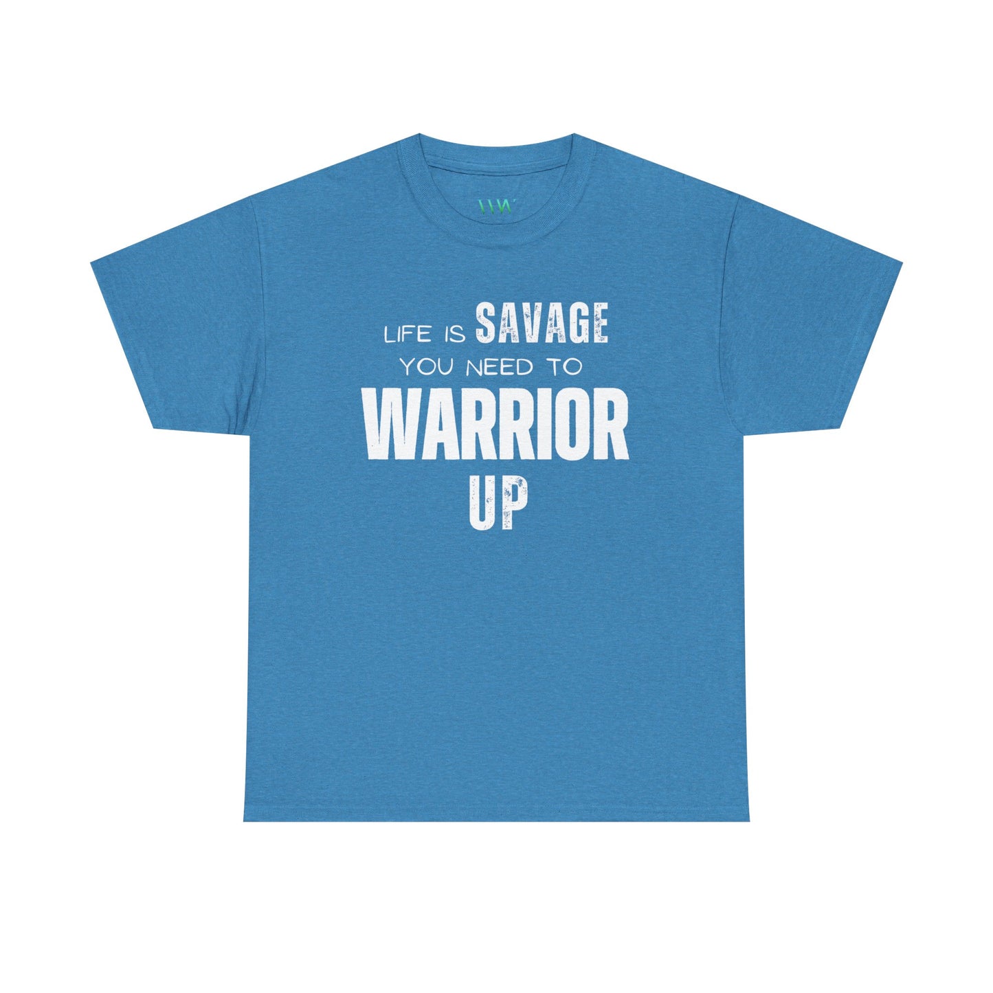 Savage Warrior Unisex Heavy Cotton Tee - Motivational Graphic Shirt