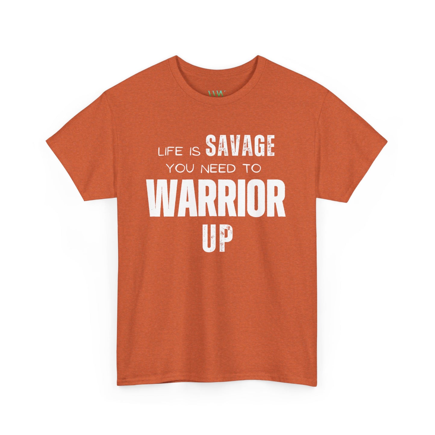 Savage Warrior Unisex Heavy Cotton Tee - Motivational Graphic Shirt