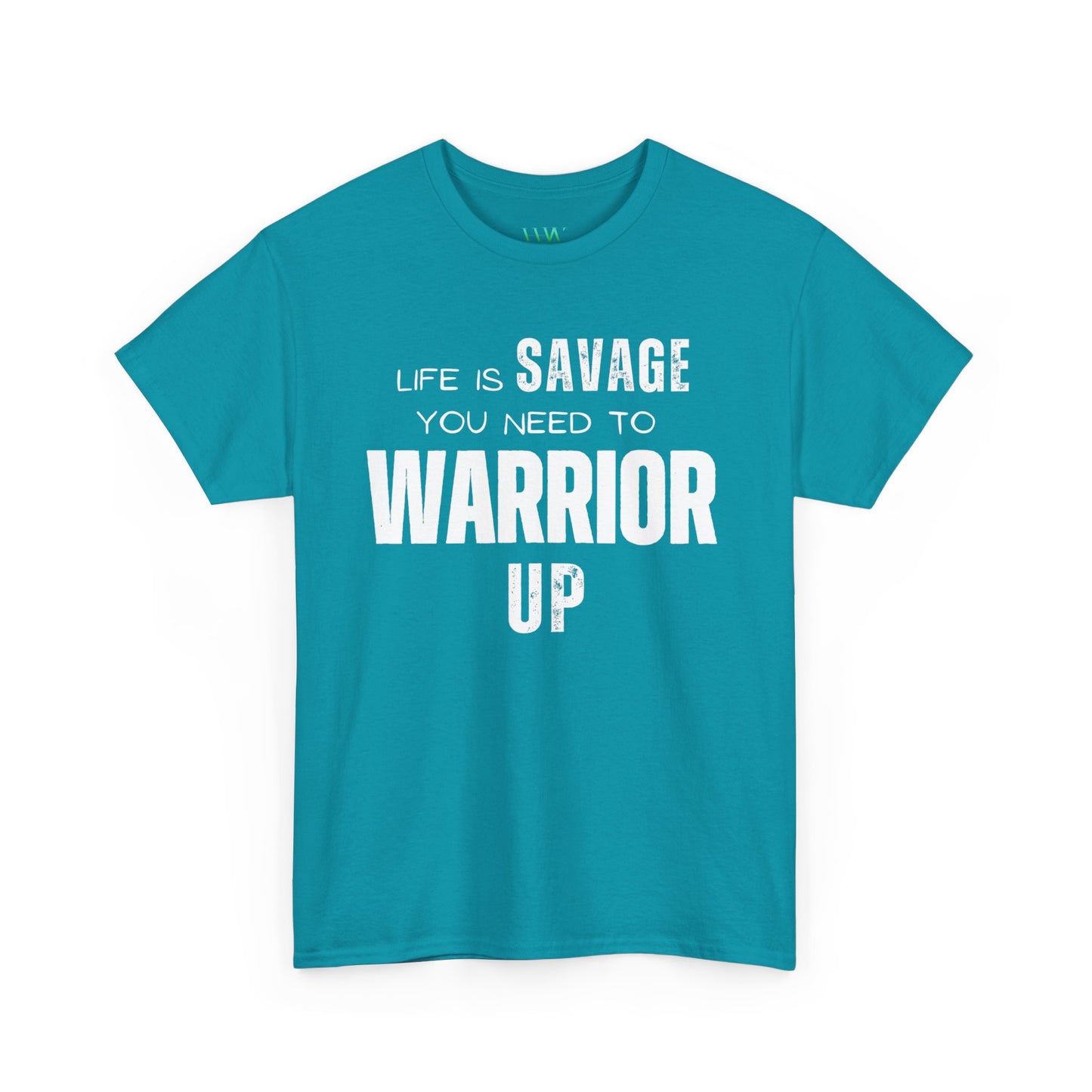 Savage Warrior Unisex Heavy Cotton Tee - Motivational Graphic Shirt