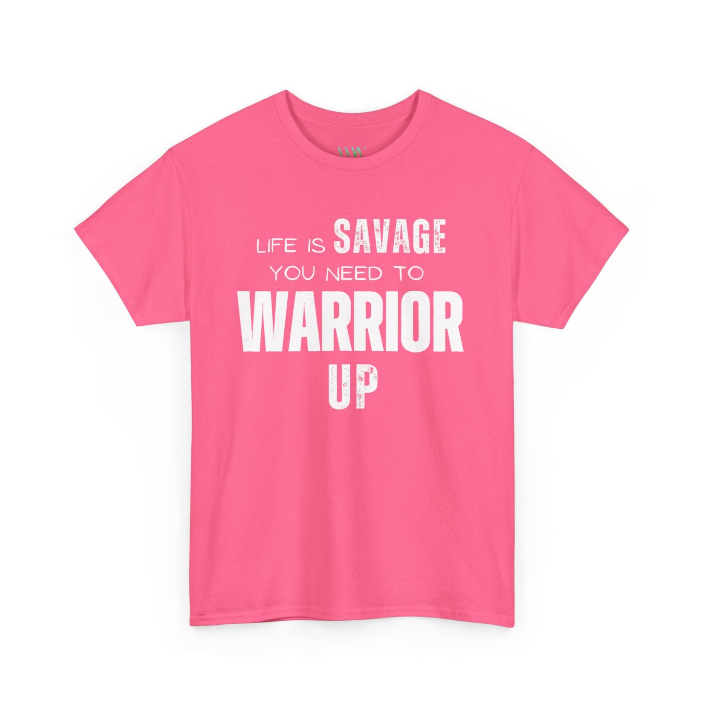 Savage Warrior Unisex Heavy Cotton Tee - Motivational Graphic Shirt