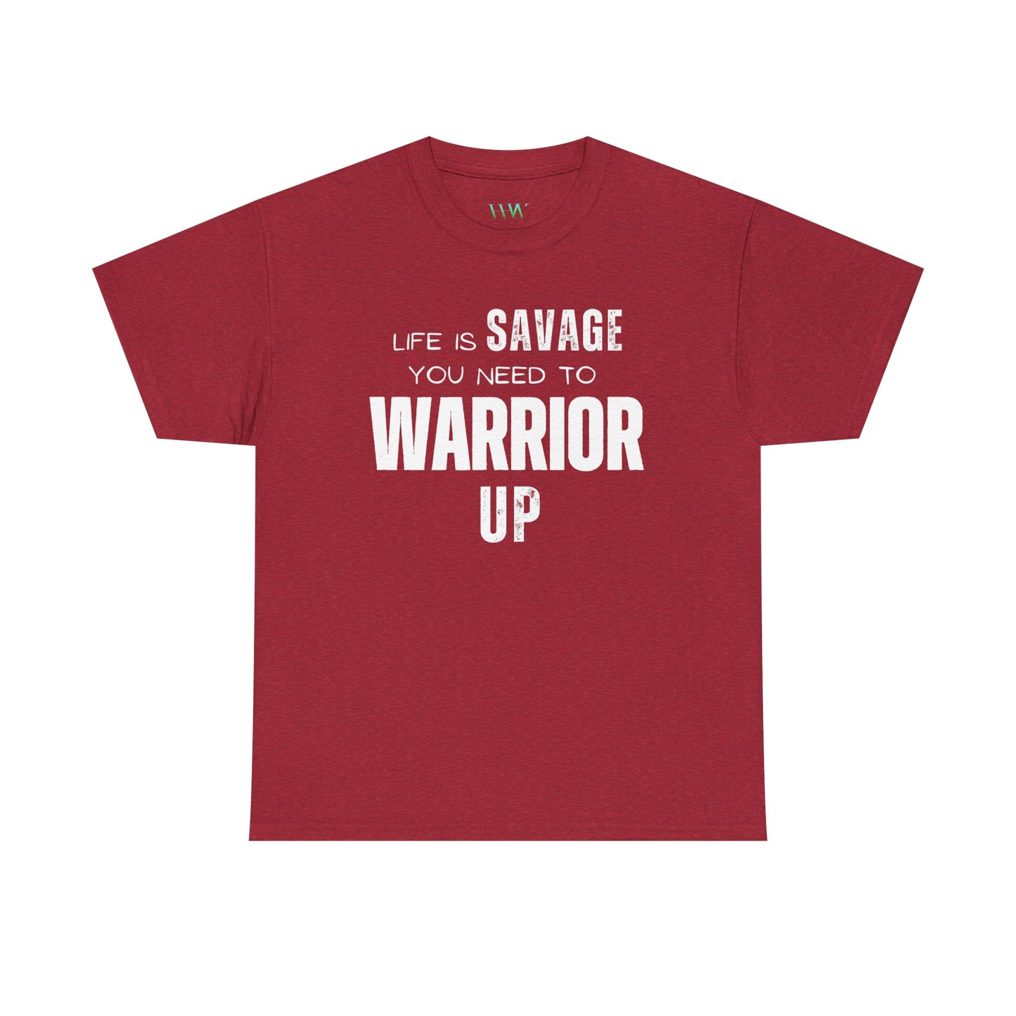 Savage Warrior Unisex Heavy Cotton Tee - Motivational Graphic Shirt