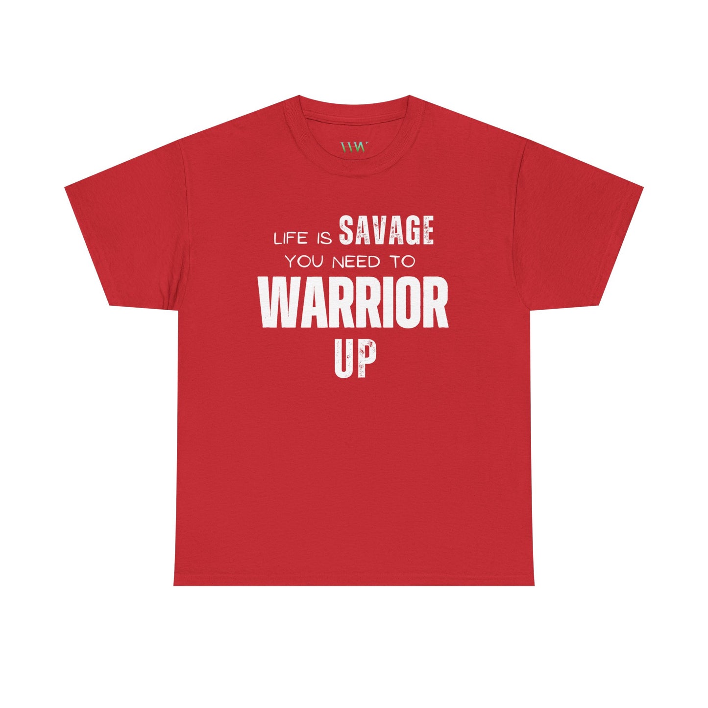 Savage Warrior Unisex Heavy Cotton Tee - Motivational Graphic Shirt