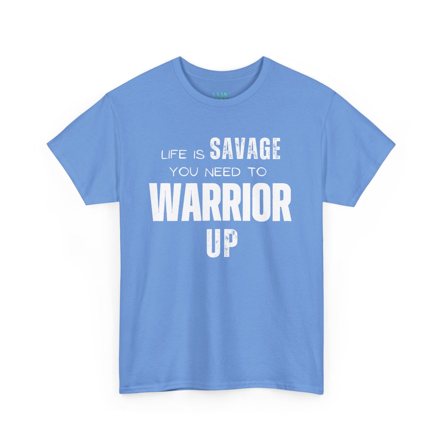 Savage Warrior Unisex Heavy Cotton Tee - Motivational Graphic Shirt