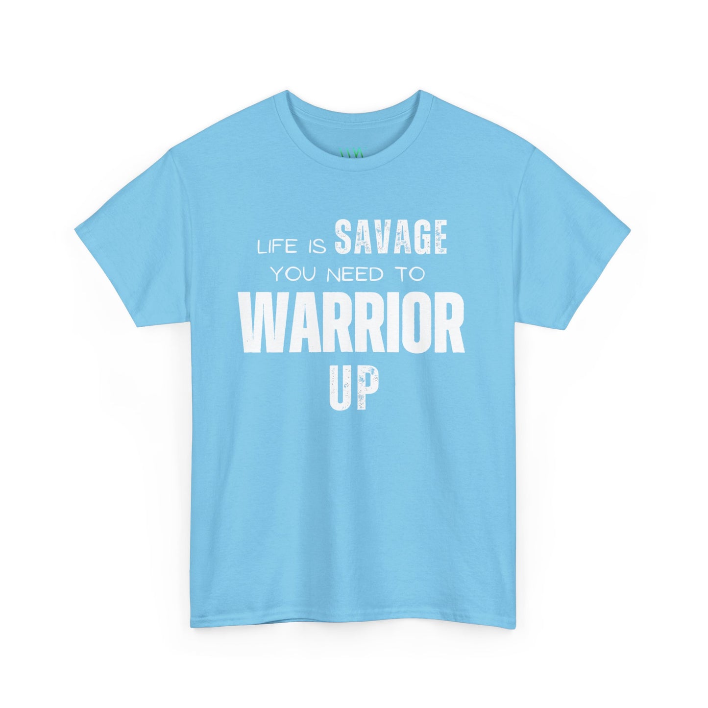Savage Warrior Unisex Heavy Cotton Tee - Motivational Graphic Shirt